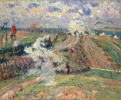 The Two Trains by Jean Baptiste Armand Guillaumin